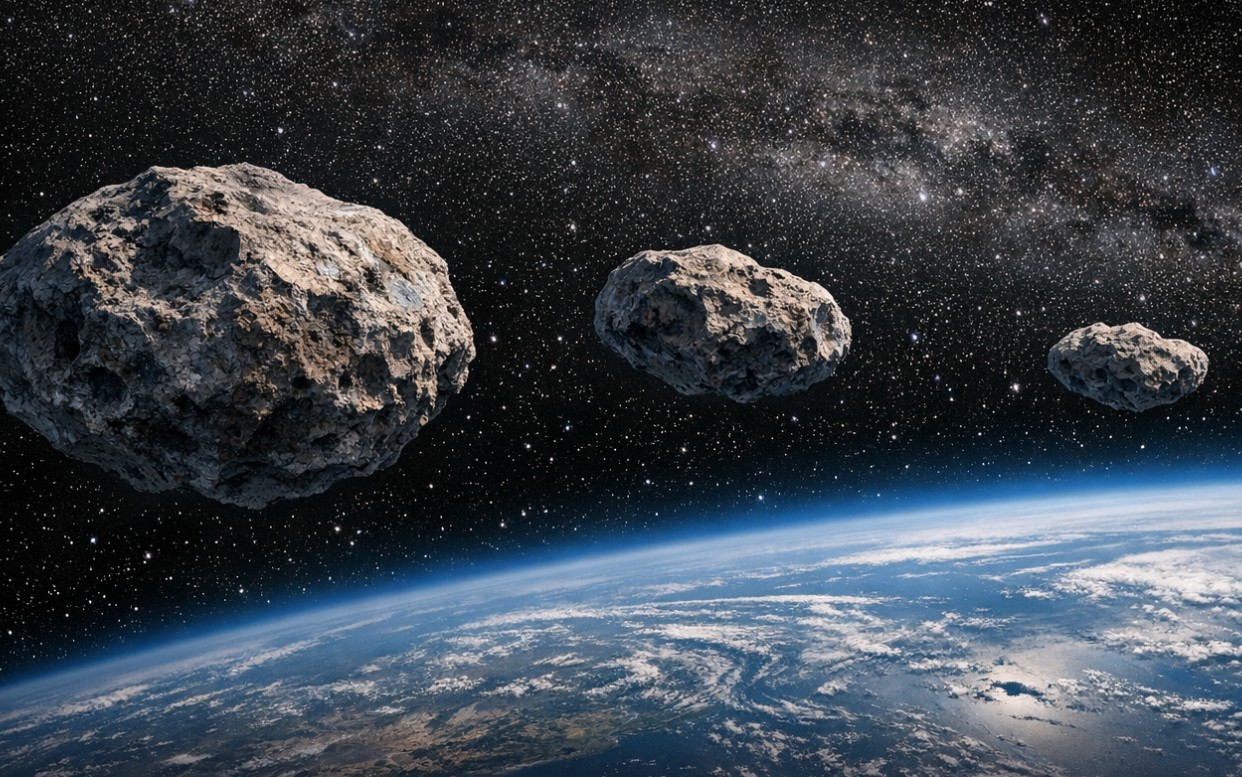 Üç Asteroid Birden Geçti, Dünya Rahat Bir Nefes Aldı