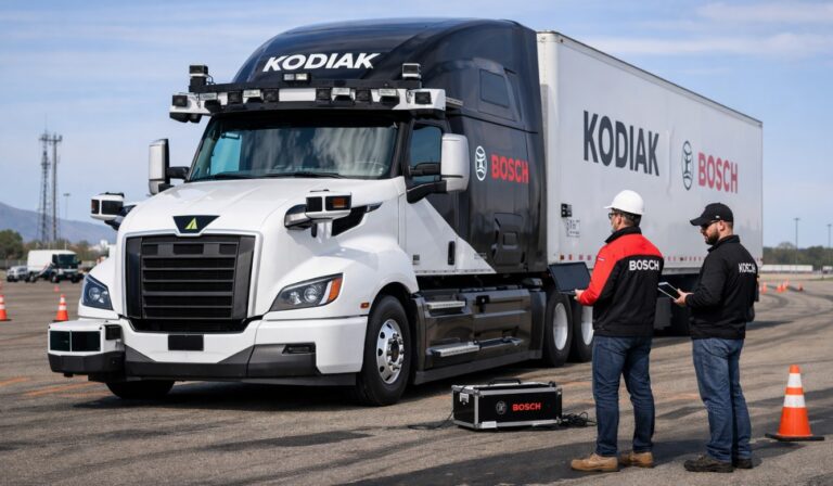 Kodiak AI ve Bosch: Otonom Kamyon Platformunda Donanım Testleri