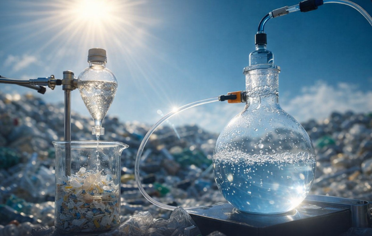 Plastik Atıklardan Temiz Hidrojen: Güneş Işığıyla Çifte Çözüm