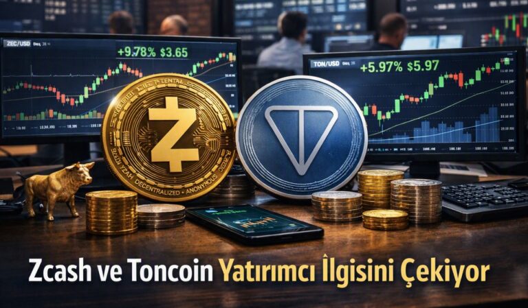Zcash ve Toncoin Güçlü Yükselişlerle Yatırımcı İlgisini Topluyor