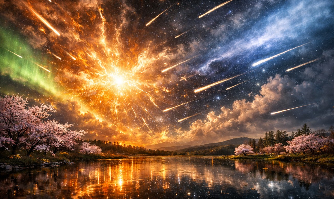 Bahar Aylarındaki Enerji Fırtınası Meteor Yağmurlarını Tetikliyor