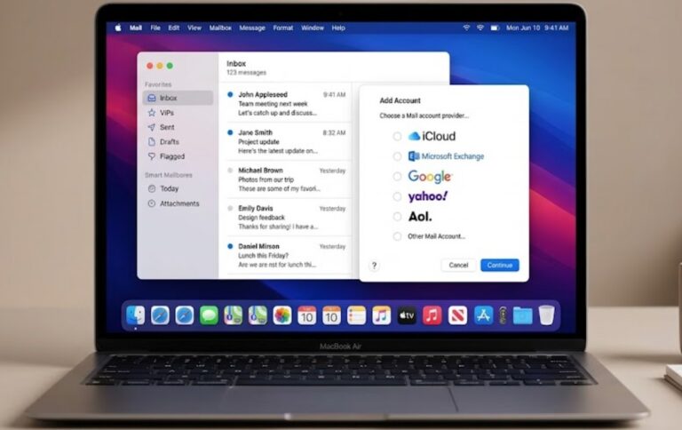 Apple Mail Mac Uygulamasında Hesap Kurma ve Yönetme