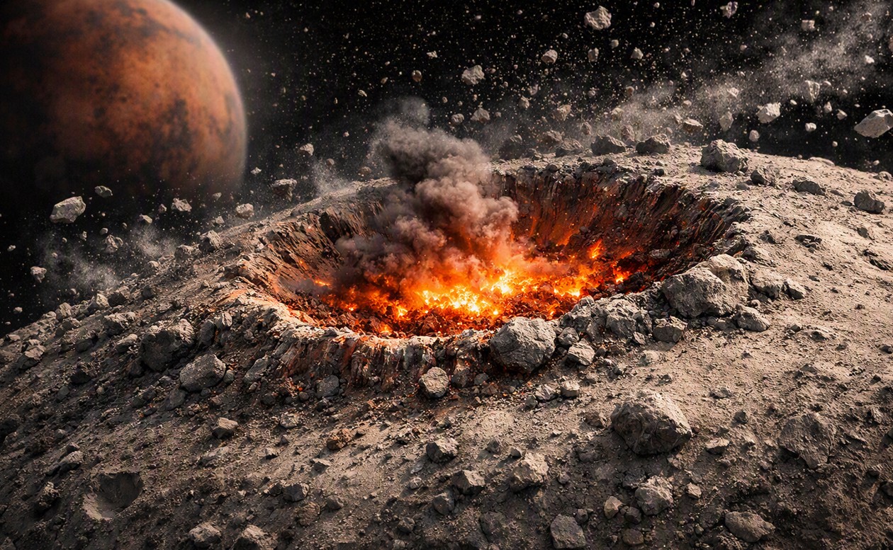 Deimos’un Gizemini Çözen Çarpışma: Mars'ın Uydusundaki Etkileyici Hasarlar