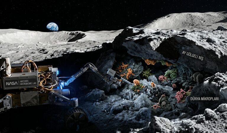 NASA: Dünya Mikropları Ay’ın Gölgeli Nişlerinde Hayatta Kalabilir