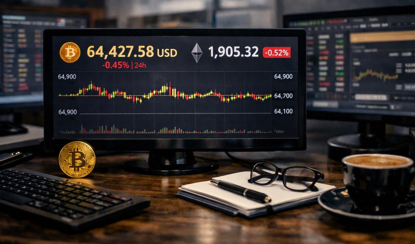 Bitcoin 64 Bin Dolar Bandında Sıkıştı: Piyasa Beklemede