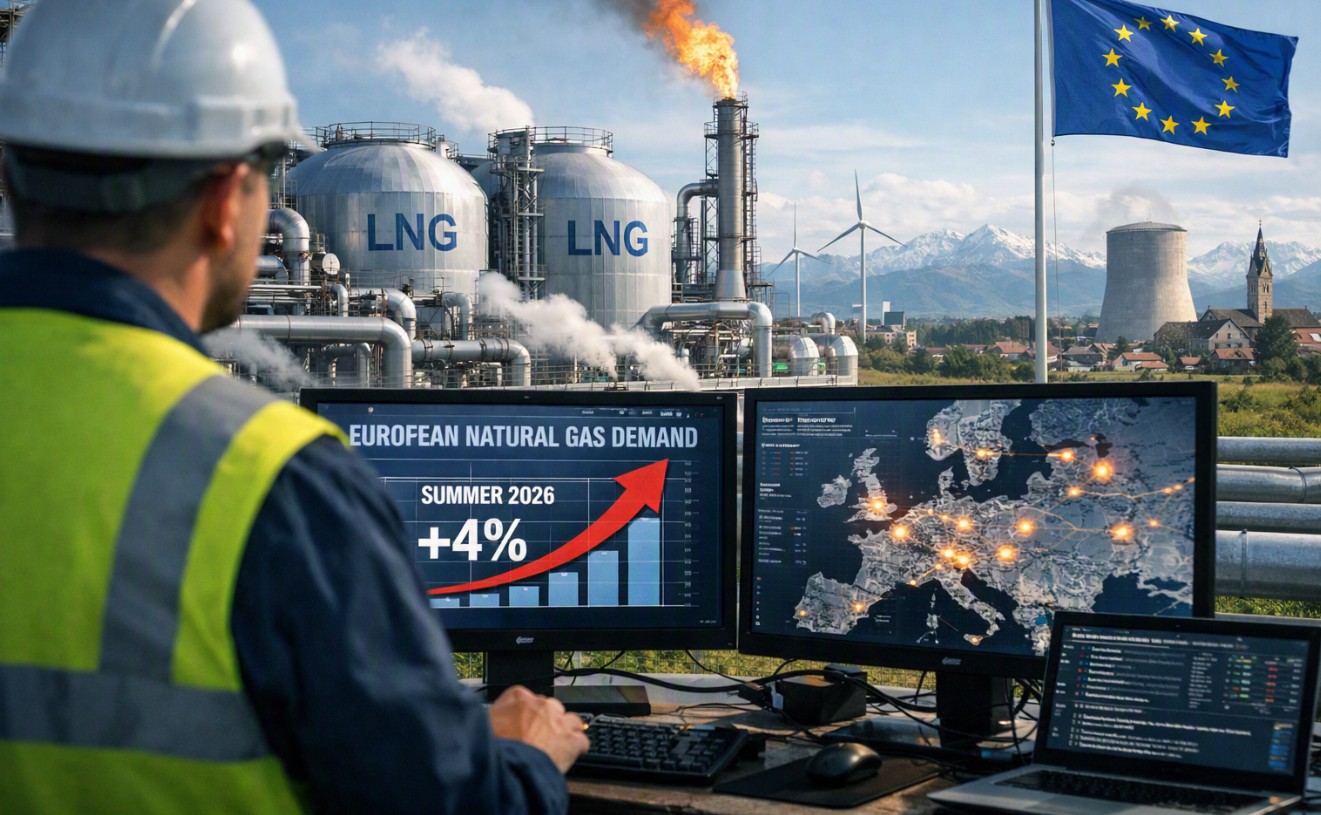 Avrupa’da Yaz Ortasında Gaz Talebi Şaşırttı: Fiyatlar %4 Arttı