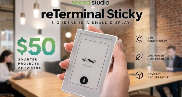 Seeed Studio’nun reTerminal Sticky’si: 50 Dolarlık Açık eKağıt Deneyimi