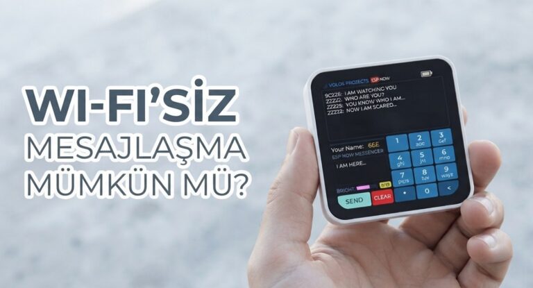 Wi-Fi’siz Mesajlaşma: ESP32 ile Retro SMS Deneyimi