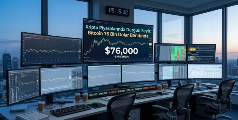 Kripto Piyasalarında Durgun Seyir: Bitcoin 76 Bin Dolar Bandında