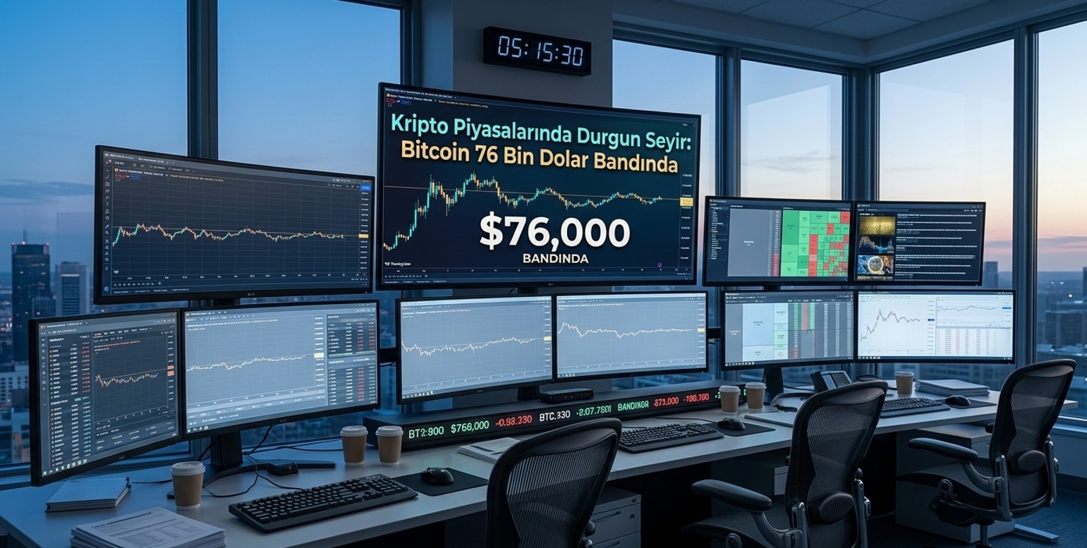 Kripto Piyasalarında Durgun Seyir: Bitcoin 76 Bin Dolar Bandında