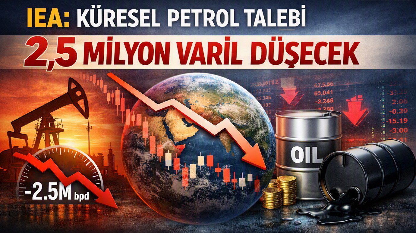IEA: Küresel Petrol Talebi 2,5 Milyon Varil Düşecek