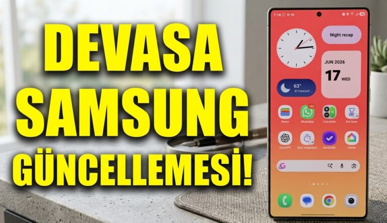Samsung Galaxy Telefonları İçin 1GB+ Güncelleme