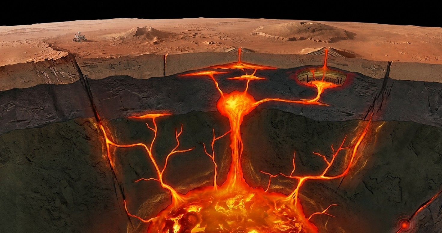 Mars’ın Derinliklerinde Gizlenen Magmatik Sistem: Kızıl Gezegenin Jeolojik Sürprizi