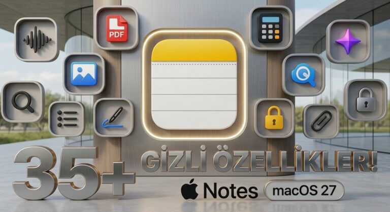 macOS 27'de Apple Notes Devrimi: Yapay Zeka ile Ayrı Uygulamalara Olan İhtiyaç Azalıyor