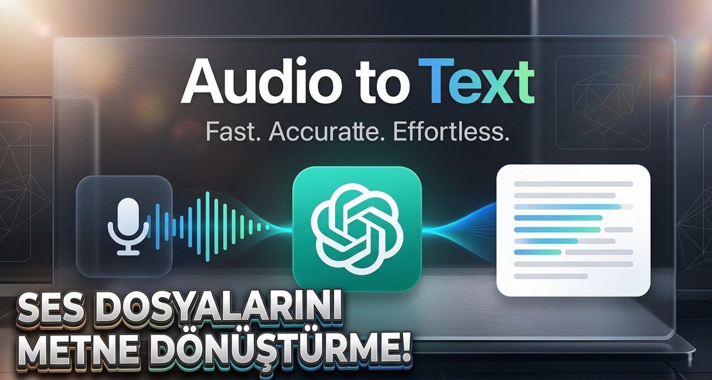 ChatGPT ile Ses Dosyalarını Dakikalar İçinde Yazıya Dönüştürün: MP3, WAV ve M4A Desteği