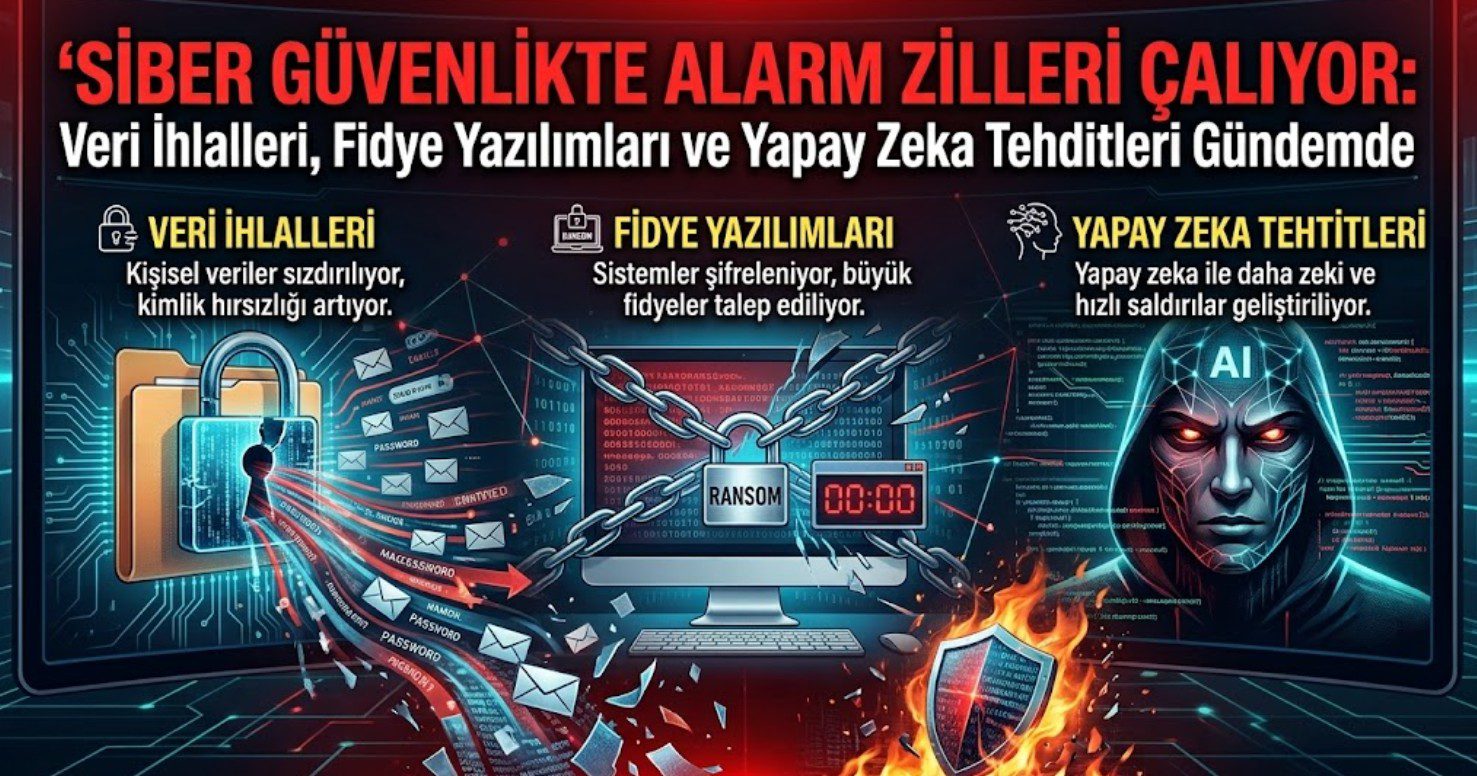 Siber Güvenlikte Alarm Zilleri Çalıyor: Veri İhlalleri, Fidye Yazılımları ve Yapay Zeka Tehditleri Gündemde