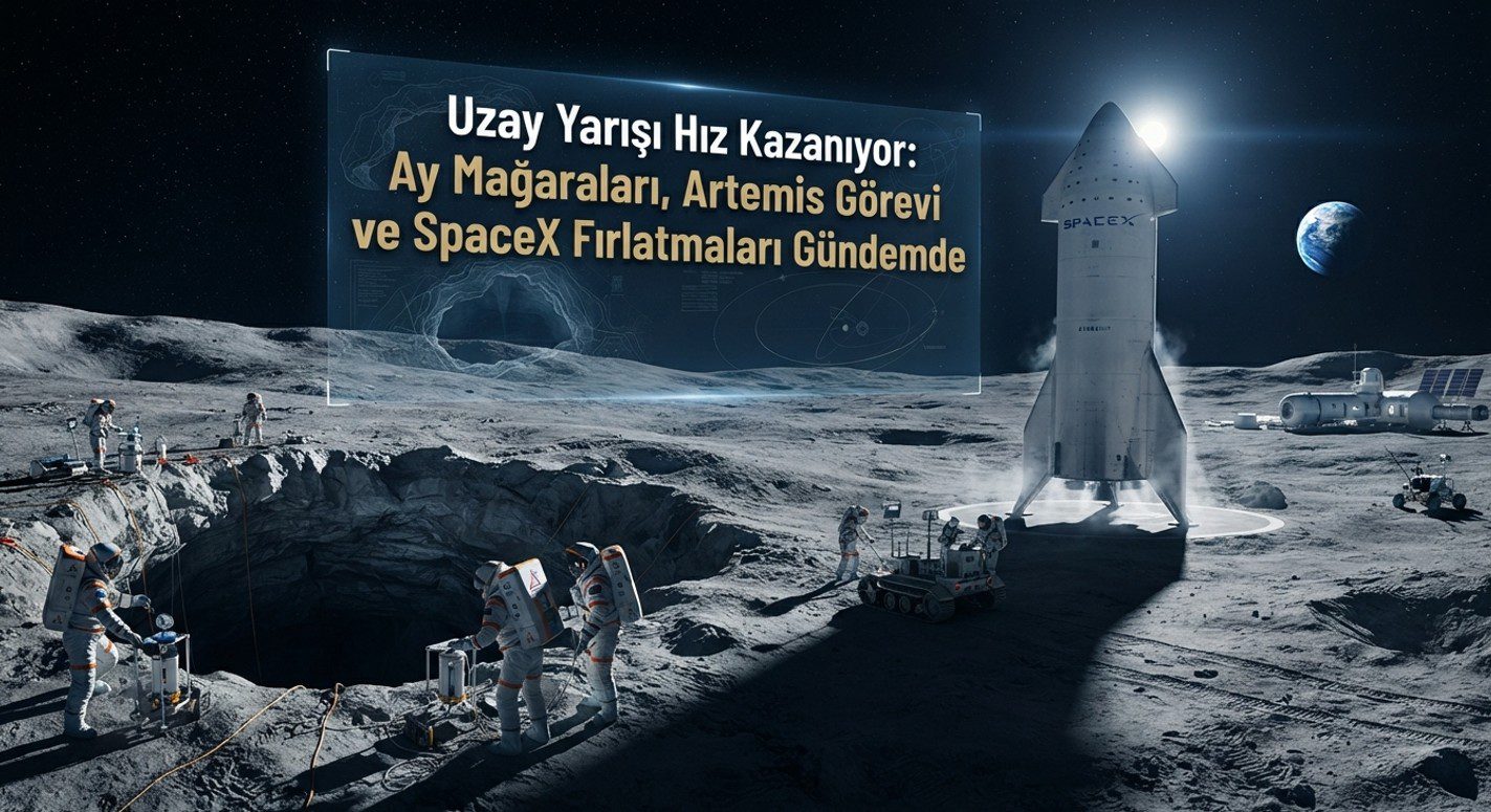 Uzay Yarışı Hız Kazanıyor: Ay Mağaraları, Artemis Görevi ve SpaceX Fırlatmaları Gündemde