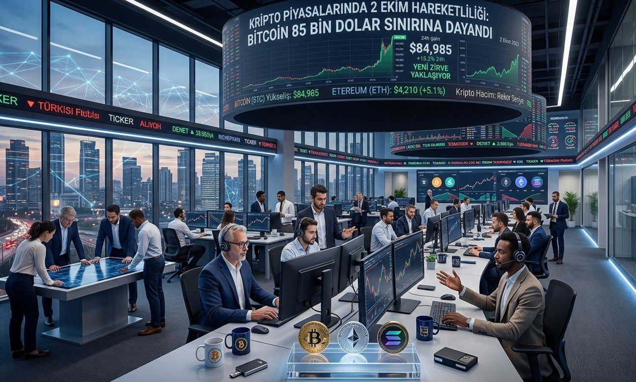 Kripto Piyasalarında 2 Ekim Hareketliliği: Bitcoin 85 Bin Dolar Sınırına Dayandı